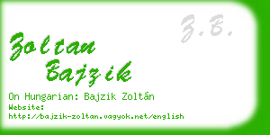 zoltan bajzik business card